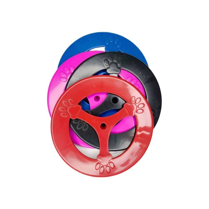 Frisbee de plástico con diseño patitas