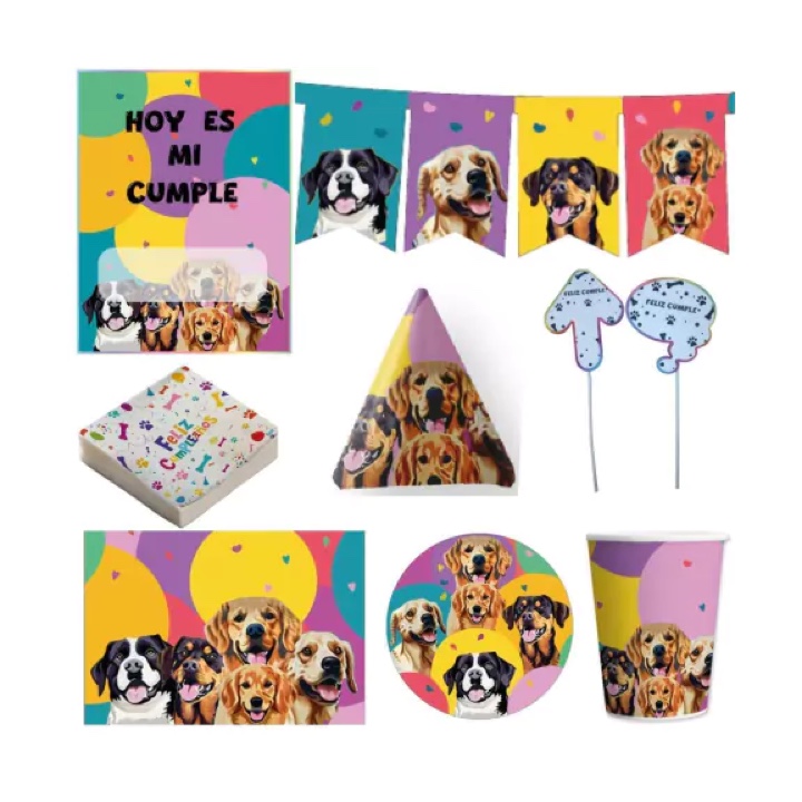 Kit De Feliz Cumpleaños Para Perros y Gatos
