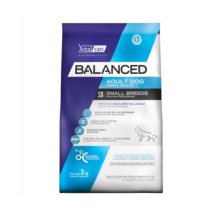 Vital Can Balanced Adulto Raza Pequeña 3 kg